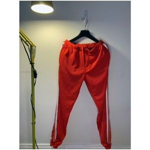 Sergio Tacchini Men's Red Textured Track Pants - M